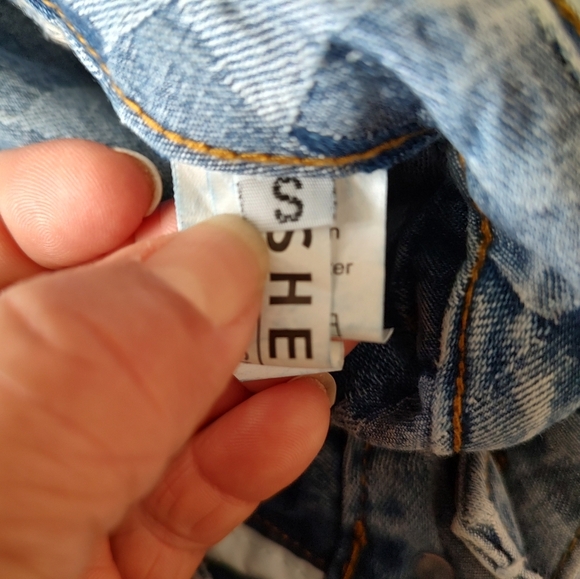 SheIn Stylish Patchwork Fashion Denim Jeans - Picture 8 of 11